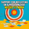 Support for Reflecting  on a Program That Missed Its Mark